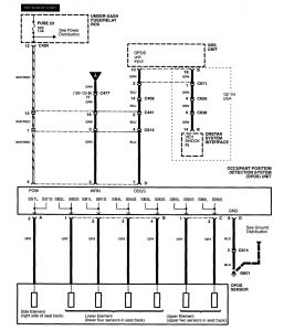 Acura RL - wiring diagram - air bags (part 4)