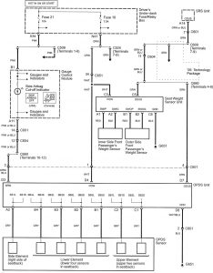 Acura RL - wiring diagram - air bags (part 5)