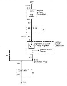 Acura RL - wiring diagram - audible warning system (part 4)