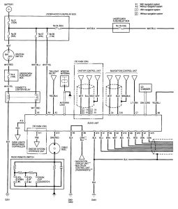 Acura RL - wiring diagram - audio (part 1)