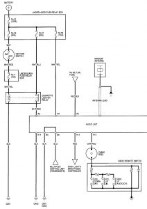 Acura RL - wiring diagram - audio (part 1)