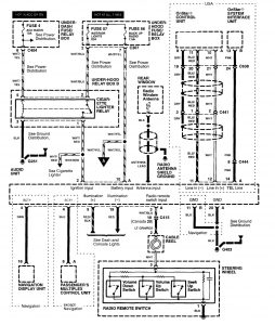 Acura RL - wiring diagram -  audio (part 1)