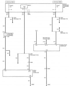Acura RL - wiring diagram - audio (part 2)