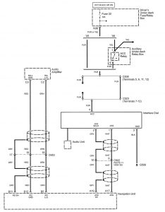 Acura RL - wiring diagram - audio (part 5)