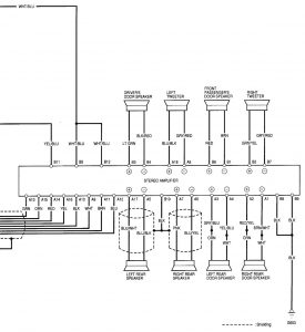 Acura RL - wiring diagram - audio (part 2)
