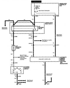 Acura RL - wiring diagram - automatic dimming mirror