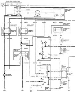 Acura RL - wiring diagram - automatic dimming mirror (part 1)