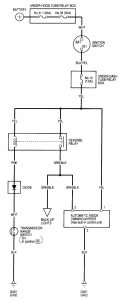 Acura RL - wiring diagram - automatic dimming mirror