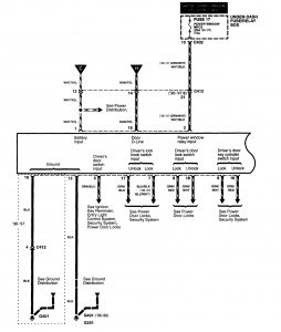 Acura RL - wiring diagram - body control (part 5)