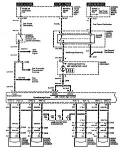 Acura RL - wiring diagram - brake controls (part 1)