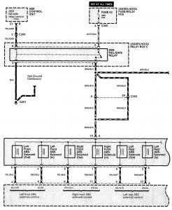 Acura RL - wiring diagram - brake controls (part 3)
