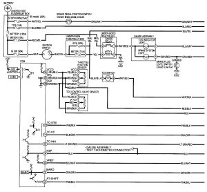 Acura RL - wiring diagram - brake controls (part 1)