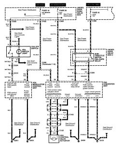 Acura RL - wiring diagram - brake controls (part 1)