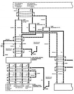 Acura RL - wiring diagram - brake controls (part 3)