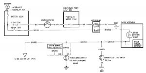 Acura RL - wiring diagram - brake warning system