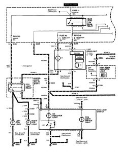 Acura RL - wiring diagram - fog lamps (part 1)