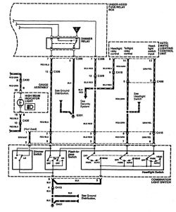 Acura RL - wiring diagram - fog lamps (part 2)