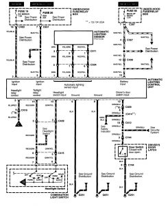 Acura RL - wiring diagram - fog lamps (part 3)