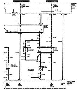 Acura RL - wiring diagram - fuel controls (part 2)