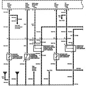 Acura RL - wiring diagram - fuel controls (part 7)