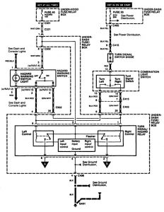 Acura RL - wiring diagram - hazard lamp (part 1)