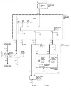 Acura RL - wiring diagram - hazard lamp (part 2)