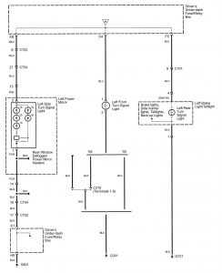 Acura RL - wiring diagram - hazard lamp (part 3)