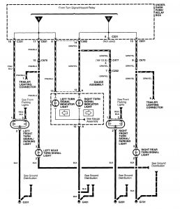 Acura RL - wiring diagram - hazard lamp