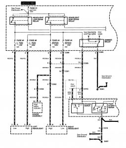 Acura RL - wiring diagram - headlamp switch (part 1)