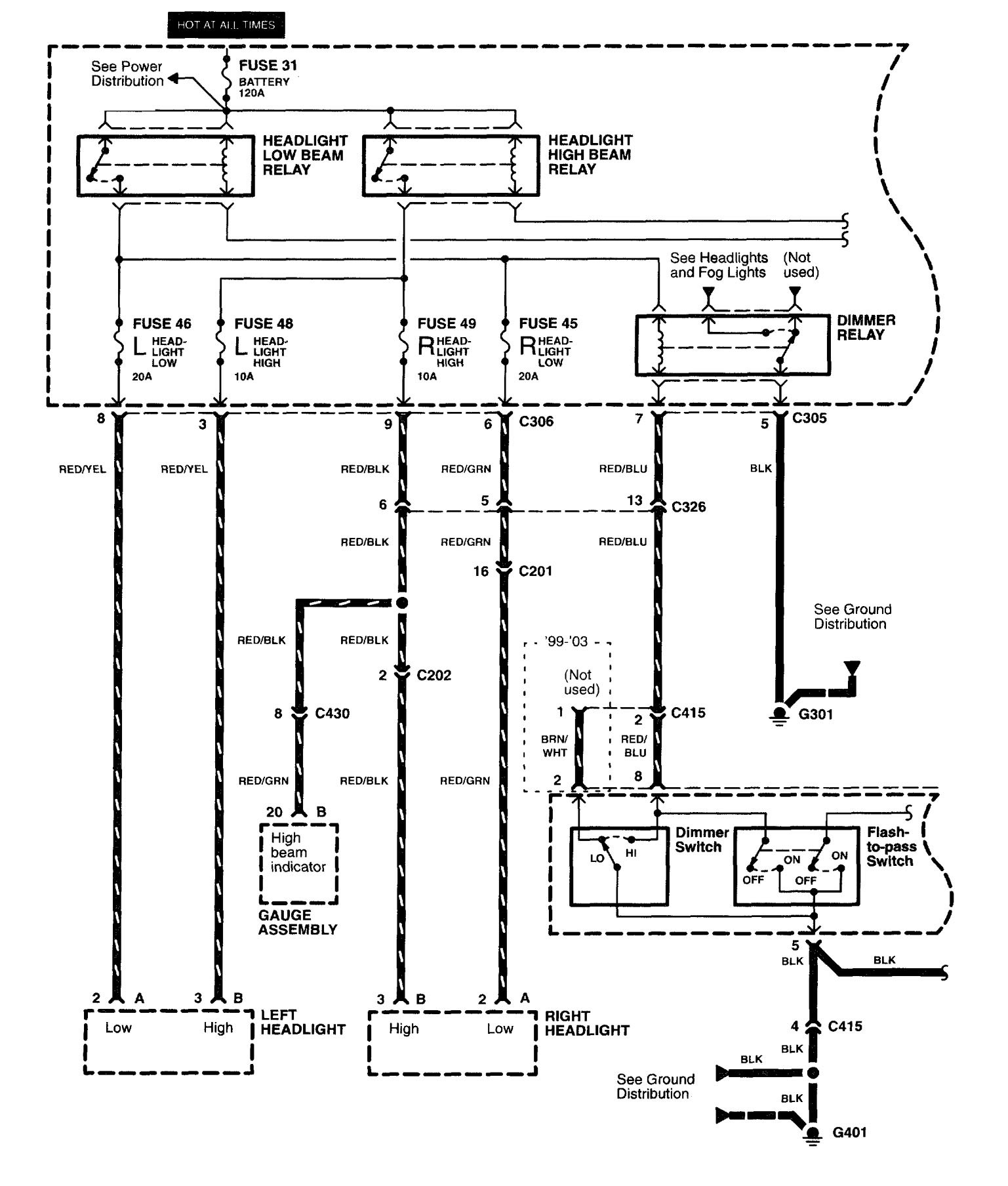 2003 Mustang Headlight Wiring Diagram from www.carknowledge.info