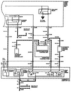 Acura RL - wiring diagram - headlamp switch (part 2)