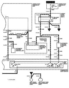 Acura RL - wiring diagram - headlamp switch (part 2)