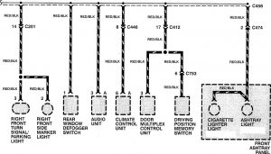 Acura RL - wiring diagram - headlamp switch (part 4)