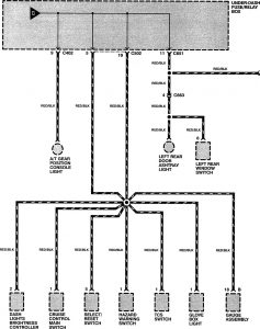 Acura RL - wiring diagram - headlamp switch (part 5)