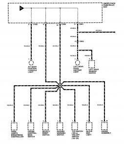 Acura RL - wiring diagram - headlamp switch (part 5)