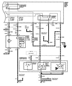 Acura RL - wiring diagram - headlamps (part 2)