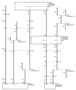 Acura RL - wiring diagram - heated mirror (part 2)