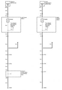 Acura RL - wiring diagram - heated mirror (part 3)