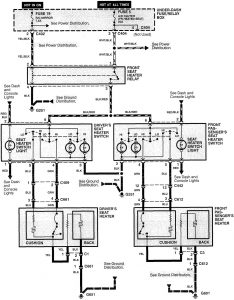Acura RL - wiring diagram - heated seats
