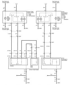 Acura RL - wiring diagram - heated seats (part 2)
