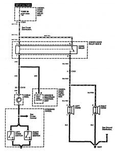 Acura RL - wiring diagram - horn
