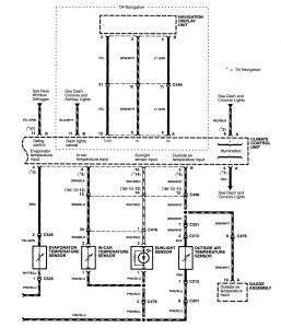 Acura RL - wiring diagram - HVAC controls (part 2)