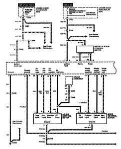 Acura RL - wiring diagram - HVAC controls (part 1)