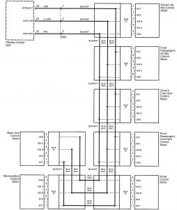 Acura RL - wiring diagram - HVAC controls (part 5)
