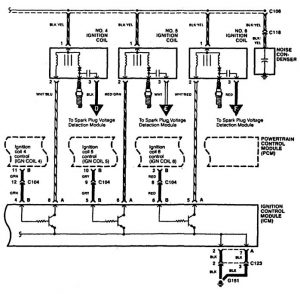Acura RL - wiring diagram - ignition (part 2)