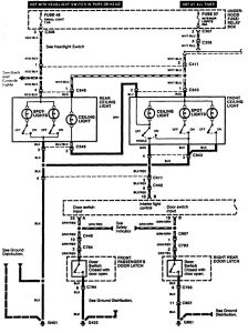 Acura RL - wiring diagram - illuminated entry (part 1)