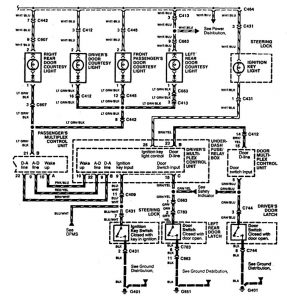 Acura RL - wiring diagram - illuminated entry (part 2)