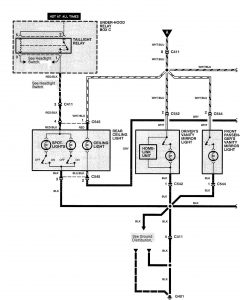 Acura RL - wiring diagram - illuminated entry (part 2)
