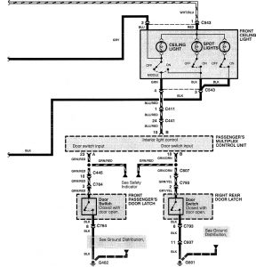 Acura RL - wiring diagram - illuminated entry (part 3)