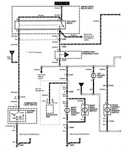 Acura RL - wiring diagram - instrument panel lamp (part 1)